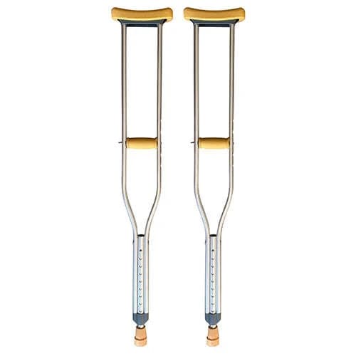 Axillary crutches pair for post-surgery and injury recovery